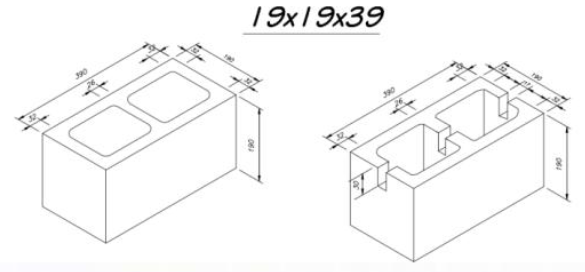 Ladrillo de concreto bloque 19